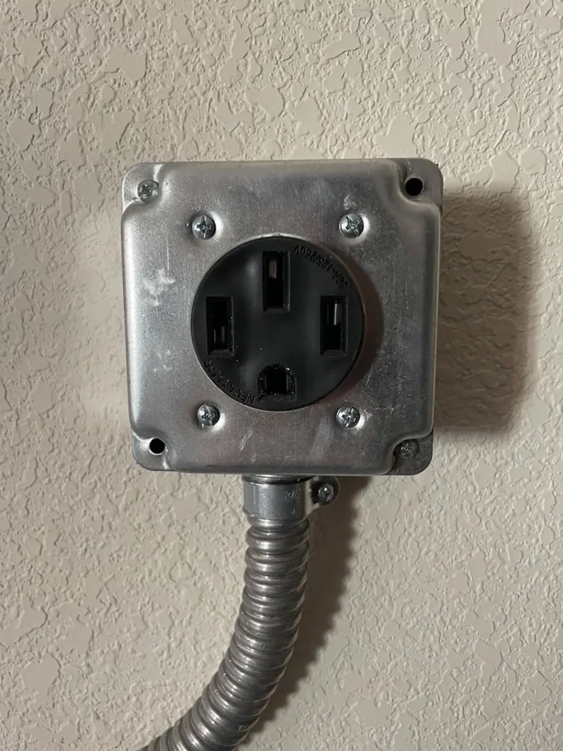 NEMA 14-50 outlet installed for Smart Home Electrical in Ladera Ranch